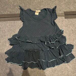 Matilda Jane Navy Polka Dot Ruffle Dress